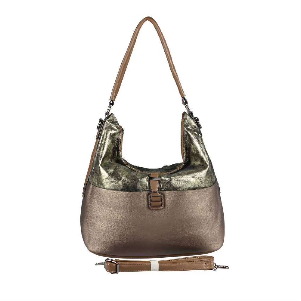 OBC DAMEN TASCHE HANDTASCHE Metallic Hobo Bag Henkeltasche Schultertasche Umhängetasche Hobo-Bag Beuteltasche SHOPPER Saisonschlussverkauf
