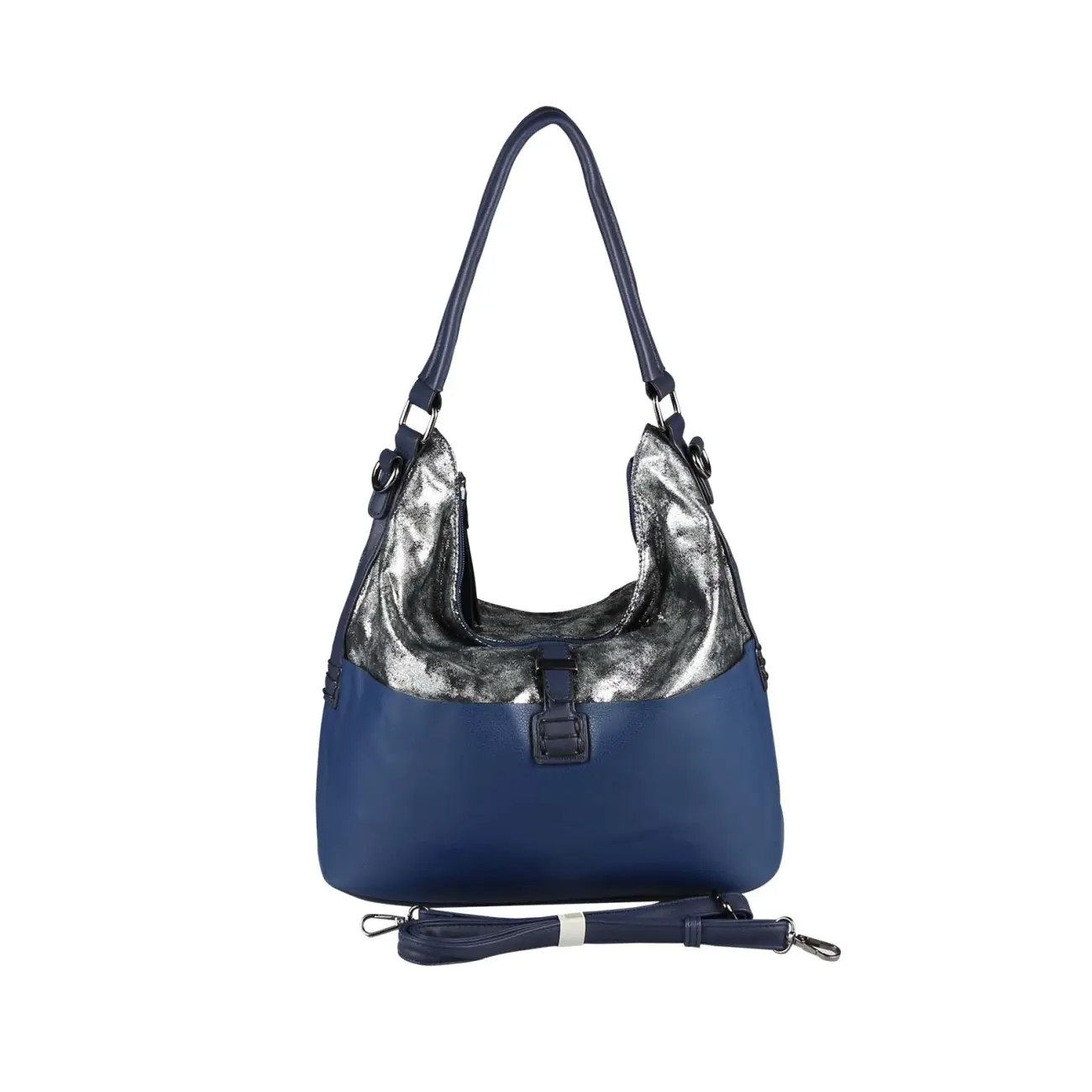 OBC DAMEN TASCHE HANDTASCHE Metallic Hobo Bag Henkeltasche Schultertasche Umhängetasche Hobo-Bag Beuteltasche SHOPPER Saisonschlussverkauf