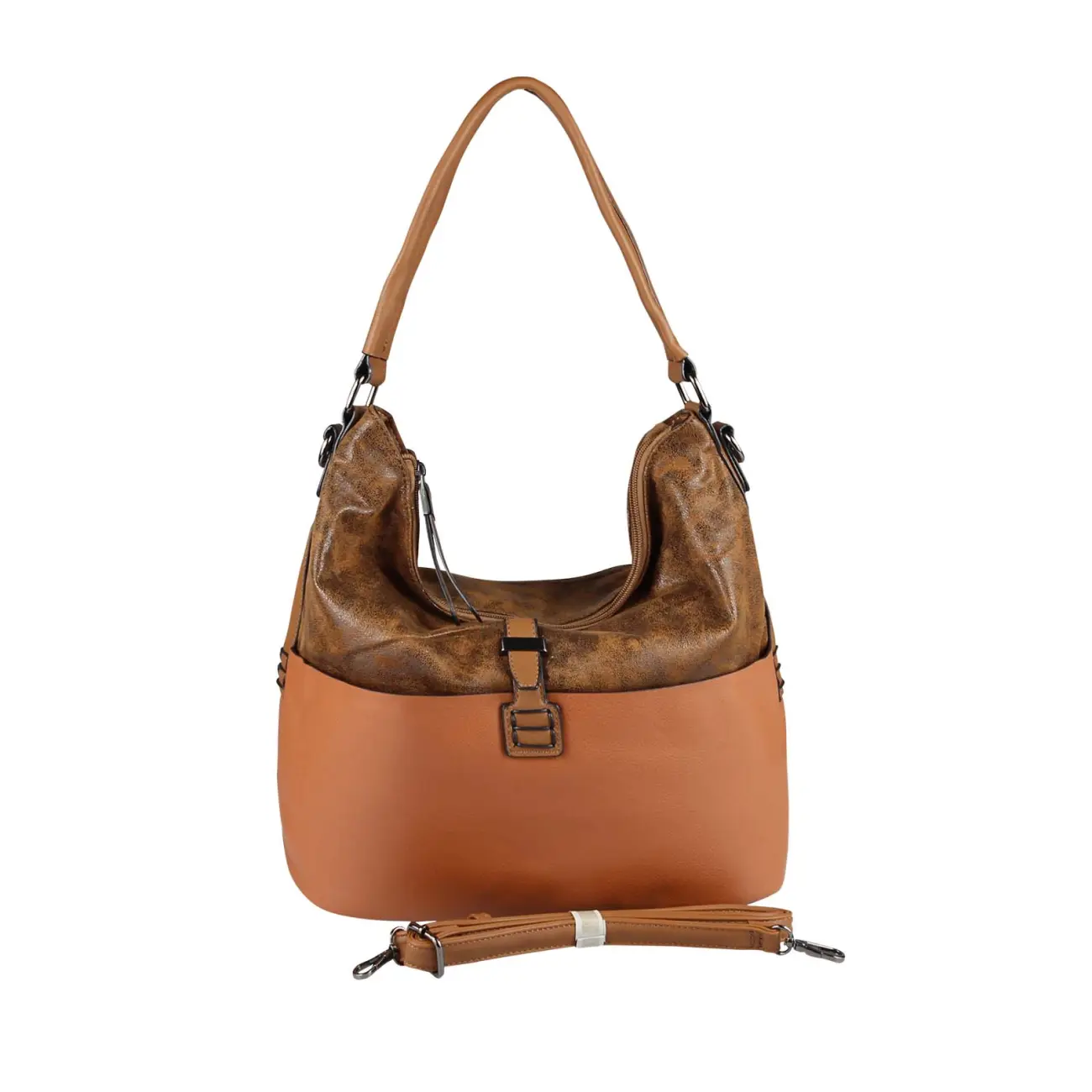 OBC DAMEN TASCHE HANDTASCHE Metallic Hobo Bag Henkeltasche Schultertasche Umhängetasche Hobo-Bag Beuteltasche SHOPPER Saisonschlussverkauf