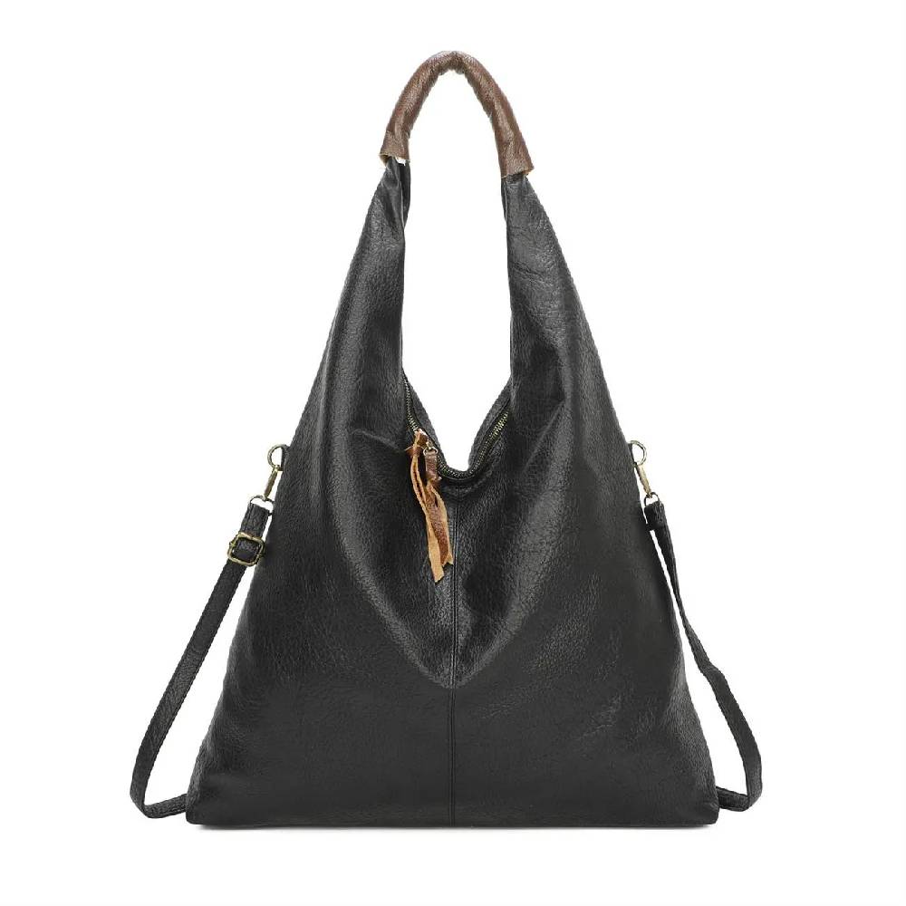 XXL Damen Tasche Shopper Schultertasche Handtasche Umhängetasche Freizeittasche Leder Optik Beuteltasche Black Friday