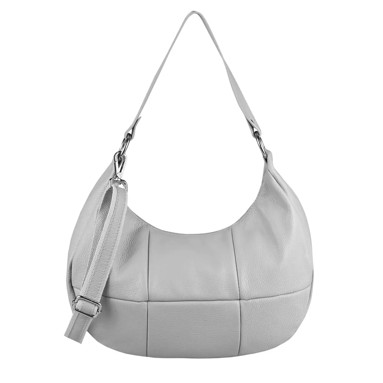 OBC Made in Italy Damen Leder Tasche Shopper Schultertasche Handtasche Umhängetasche Hobo Bag Ledertasche CrossBody City Bag Crossover Zeitlich begrenztes Angebot