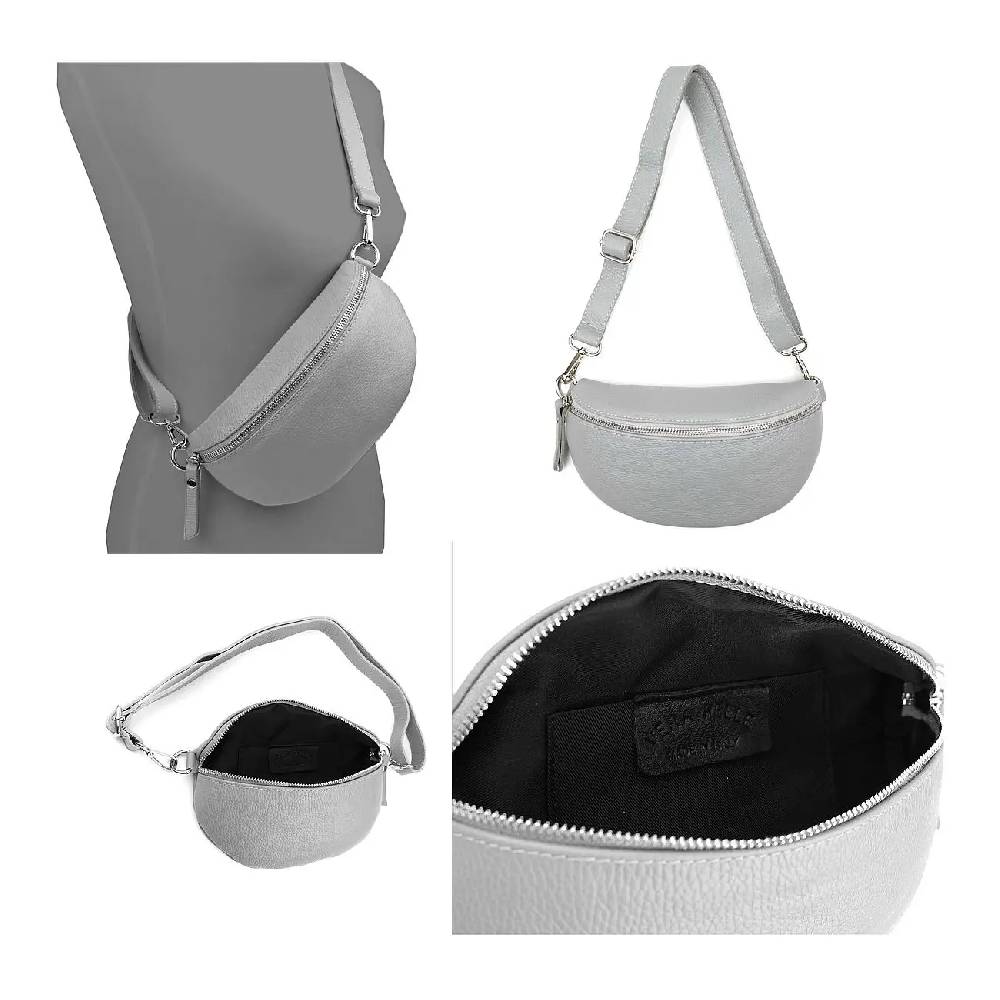 Made in Italy OBC DAMEN SET Gürteltasche + Schultergurt LEDER Crossbody Hüfttasche Bauchtasche Umhängetasche Brusttasche CrossOver Bodybag Schultertasche Handytasche Geldtasche Tasche Kosmetiktasche Große Rabatte