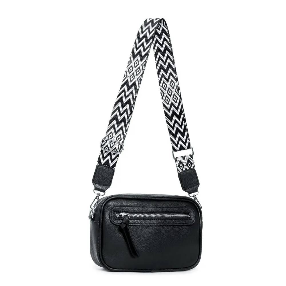 OBC Damen Tasche Umhängetasche Brusttasche Cross Over body Bag Gürteltasche Schultertasche Bauchtasche Hüfttasche Abend Freizeit Reise Leder Optik Riesige Ersparnisse