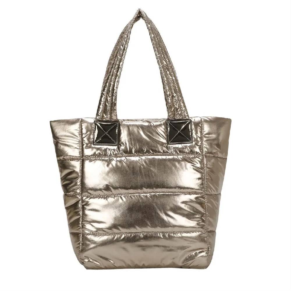 OBC ITALYSHOP24 XXL Damen Tasche Nylontasche Shopper Reisetasche Handtasche Schultertasche Umhängetasche Beuteltasche Weekender Shopping Bag Reisetasche Tiefpreis