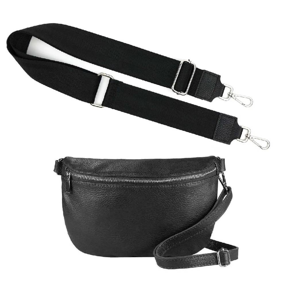 Made in Italy OBC DAMEN SET Gürteltasche + Schultergurt LEDER Crossbody Hüfttasche Bauchtasche Umhängetasche Brusttasche CrossOver Bodybag Schultertasche Handytasche Geldtasche Tasche Kosmetiktasche Bis zu 50% Rabatt