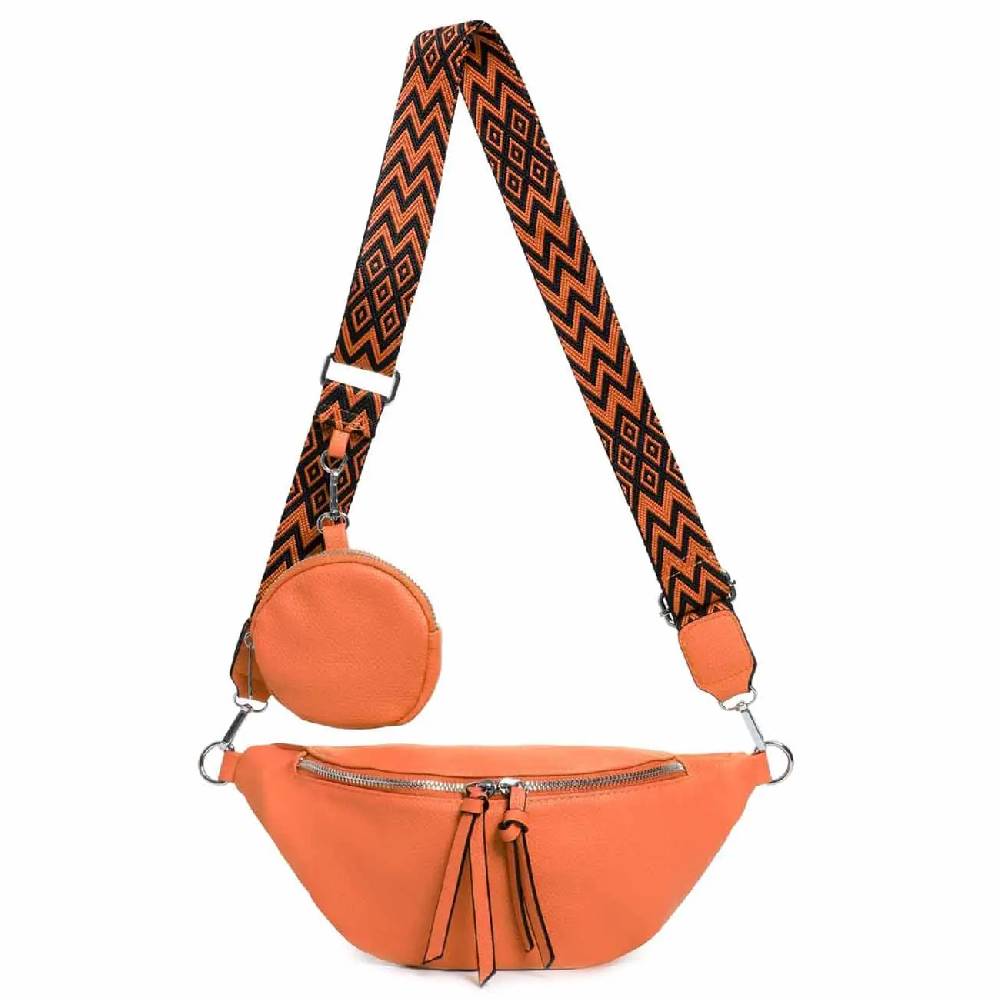OBC Damen Tasche Brusttasche Crossbody Umhängetasche Handytasche Hüfttasche Cross-Over Bodybag Schultertasche Bauchtasche Gürteltasche Messenger-Tasche Leder Optik Discount Store für neue Produkte