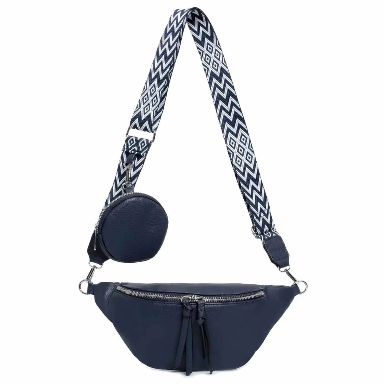 OBC Damen Tasche Brusttasche Crossbody Umhängetasche Handytasche Hüfttasche Cross-Over Bodybag Schultertasche Bauchtasche Gürteltasche Messenger-Tasche Leder Optik Discount Store für neue Produkte