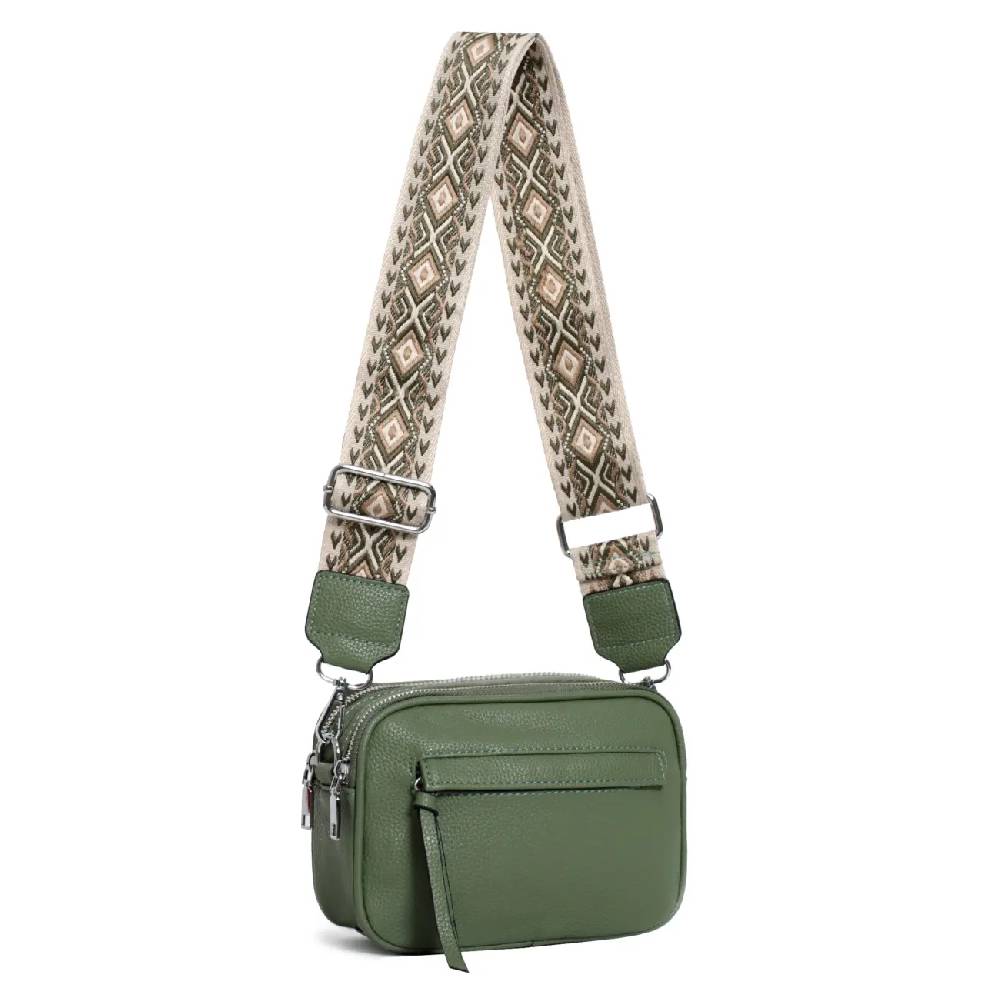 OBC Damen Tasche Crossbody Hüfttasche Brusttasche Umhängetasche Bodybag Cross Over Schultertasche Handytasche Gürteltasche Handtasche Freizeit Reise Leder Optik Super Rabatt