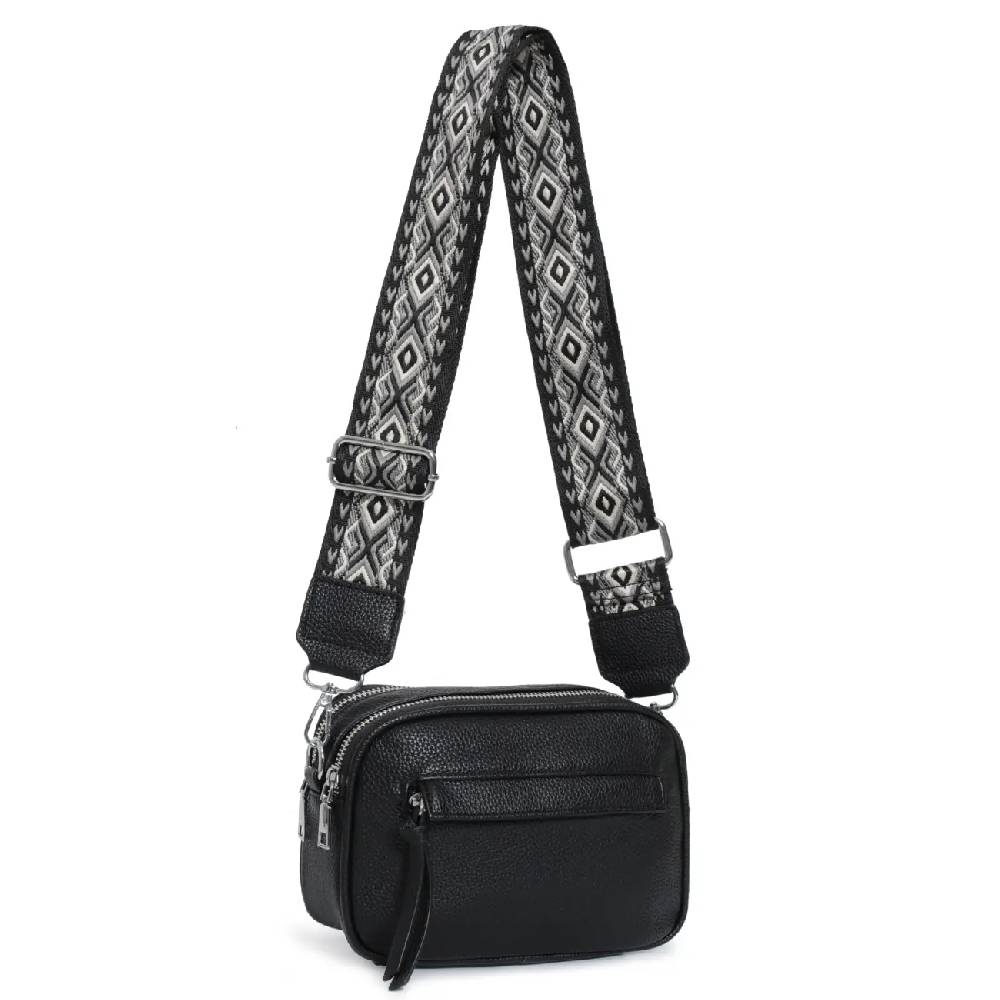 OBC Damen Tasche Crossbody Hüfttasche Brusttasche Umhängetasche Bodybag Cross Over Schultertasche Handytasche Gürteltasche Handtasche Freizeit Reise Leder Optik Super Rabatt