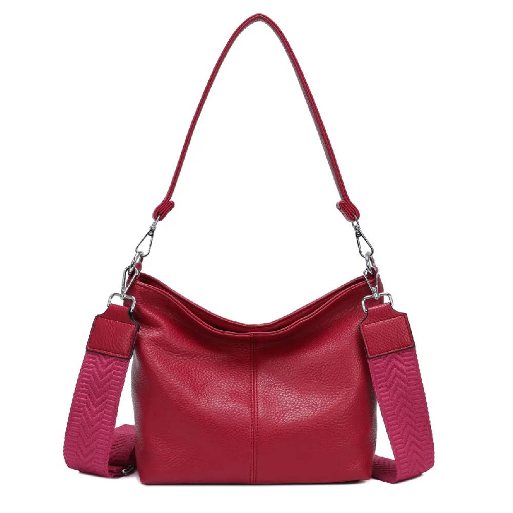 OBC Damen Tasche Shopper Brusttasche Hobo Bag Schultertasche Crossbody Umhängetasche Beuteltasche Handtasche Crossover BodyBag Leder Optik 50% Rabatt mit kostenlosem Versand
