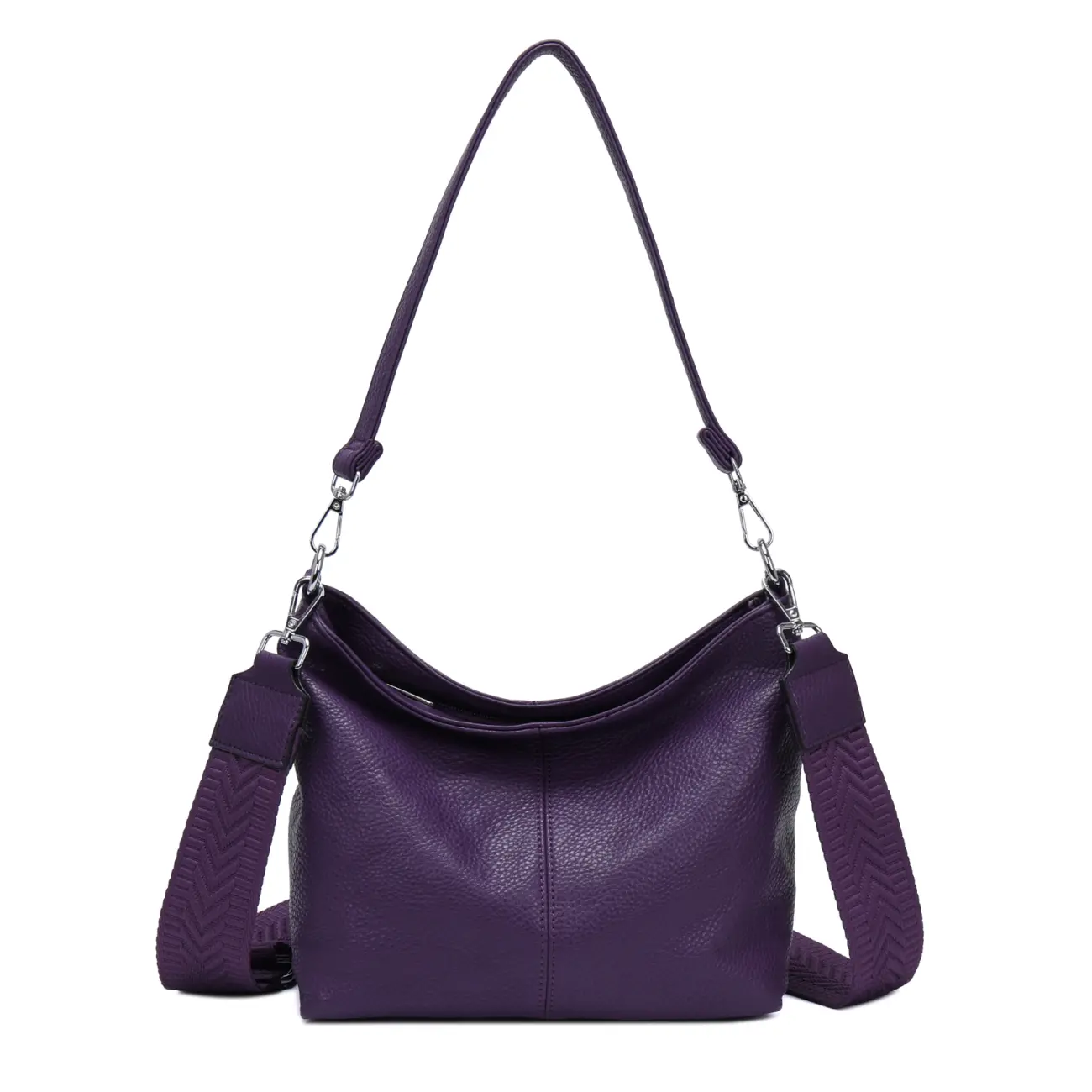 OBC Damen Tasche Shopper Brusttasche Hobo Bag Schultertasche Crossbody Umhängetasche Beuteltasche Handtasche Crossover BodyBag Leder Optik 50% Rabatt mit kostenlosem Versand