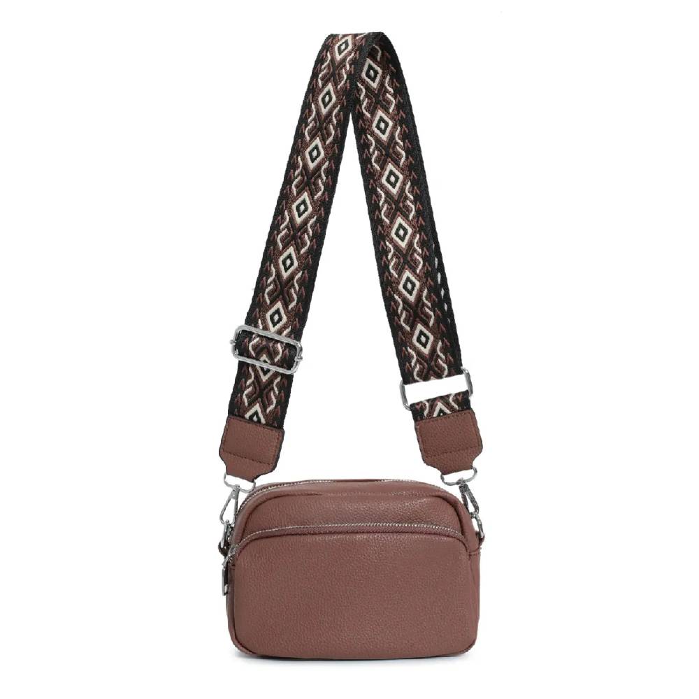 OBC Damen Tasche Umhängetasche Crossbody Bag Brusttasche Muster Gürtel Crossover Bodybag Gürteltasche Schultertasche Bauchtasche Handytasche Hüfttasche Fabrikladen