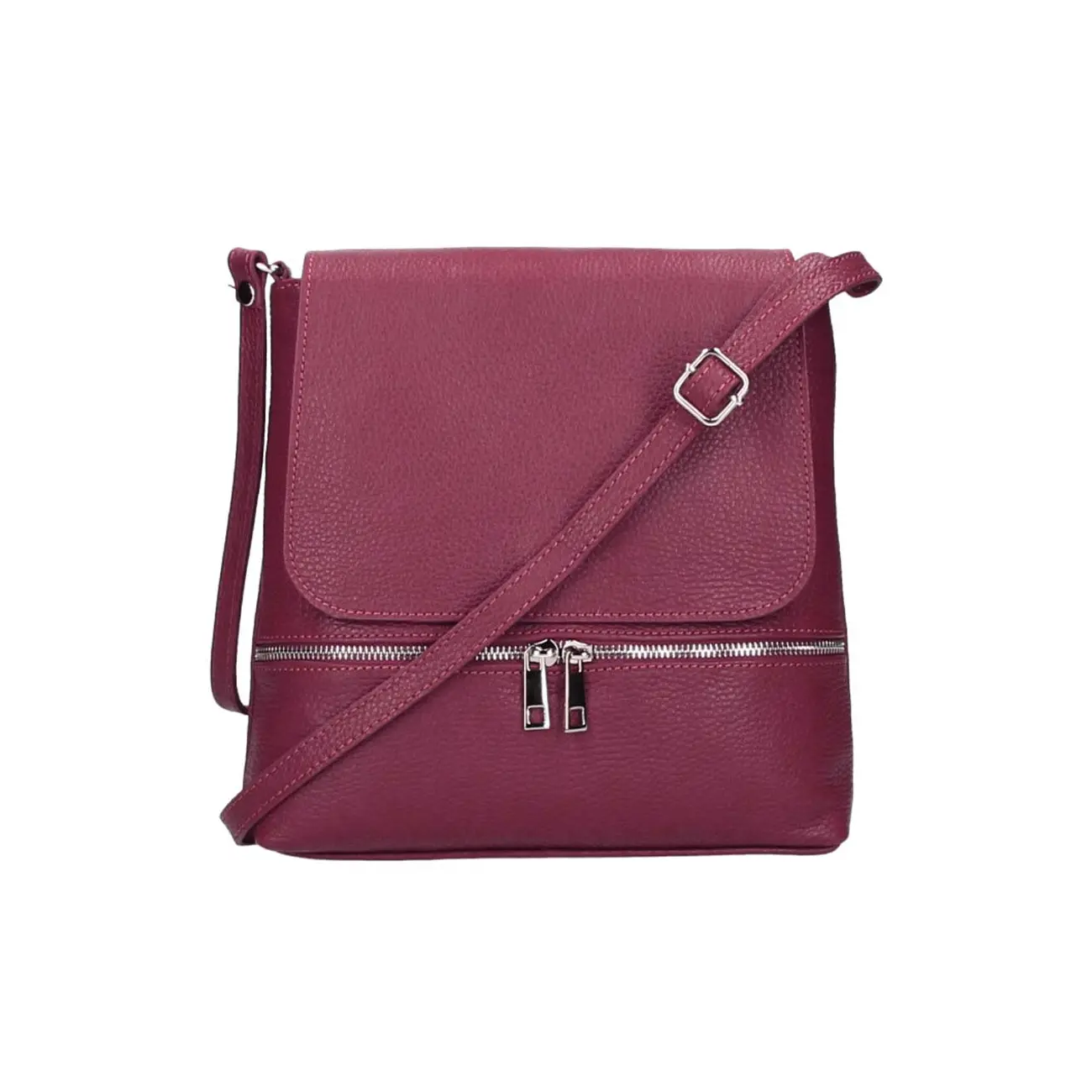 OBC Made in Italy DAMEN LEDER TASCHE Messenger Crossbody Handtasche Schultertasche CrossOver Umhängetasche Shopper Damentasche Überschlagtasche Tablettasche bis ca. 7-9 Zoll Black Friday Preise