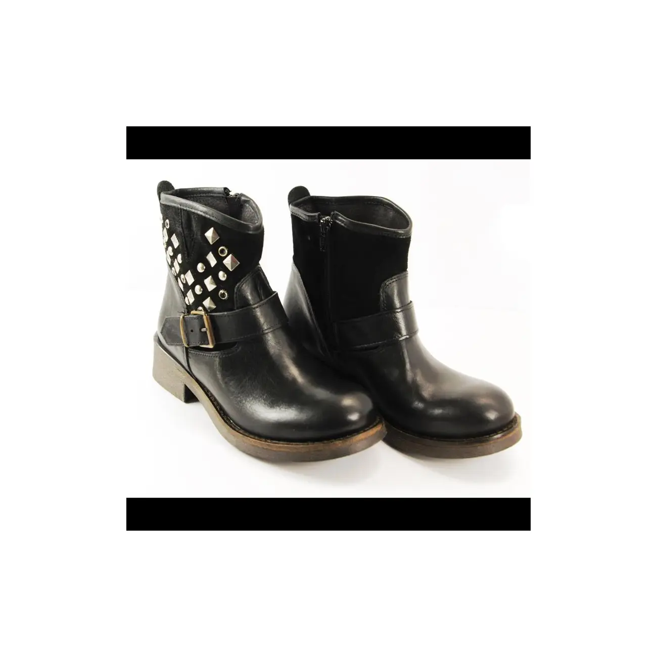 Ovye by Cristina Lucchi echt Leder Stiefel Stiefeletten Schuhe Ankle Boots Biker Rabatte dieses Monats