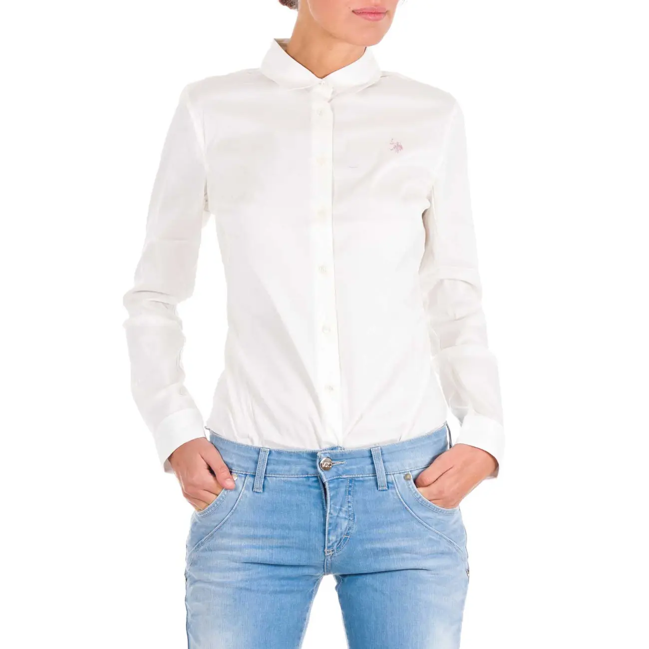 US Polo ASSN USA POLO Damen BODY Hemd T-Shirt USPA Logo Langarm Longsleeve Longshirt Online