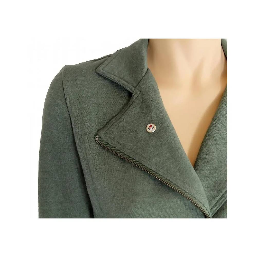 Damen Bikerjacke KangaROOS lässige sportliche Jacke Biker Style Sweatjacke FRÜHLING SOMMER Jacket Kurz Fashion Khaki Outlet
