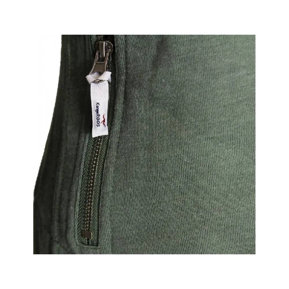 Damen Bikerjacke KangaROOS lässige sportliche Jacke Biker Style Sweatjacke FRÜHLING SOMMER Jacket Kurz Fashion Khaki Outlet