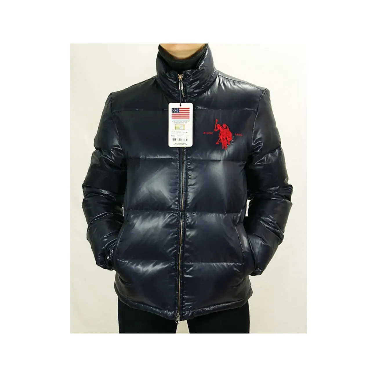 US Polo ASSN USA Flagge WinterJacke Jacke Daunenjacke Jacke Steppjacke im Angebot