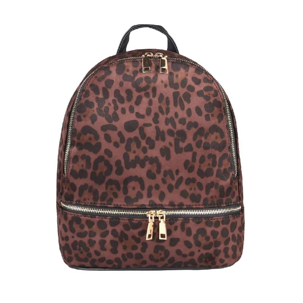 DAMEN Leopardenmuster Rucksack Backpack Cityrucksack Stadtrucksack LEOPARD PRINT Schultertasche Handtasche Mädchen Daypack Großer Ausverkauf