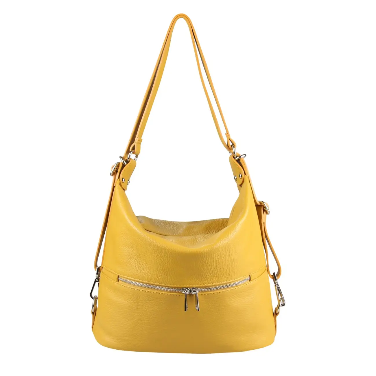 OBC Made in Italy DAMEN echt LEDER 2in1 Handtasche Rucksack Schultertasche CityRucksack Stadtrucksack BackPack Lederrucksack Daypack Ledertasche Weihnachtsangebot