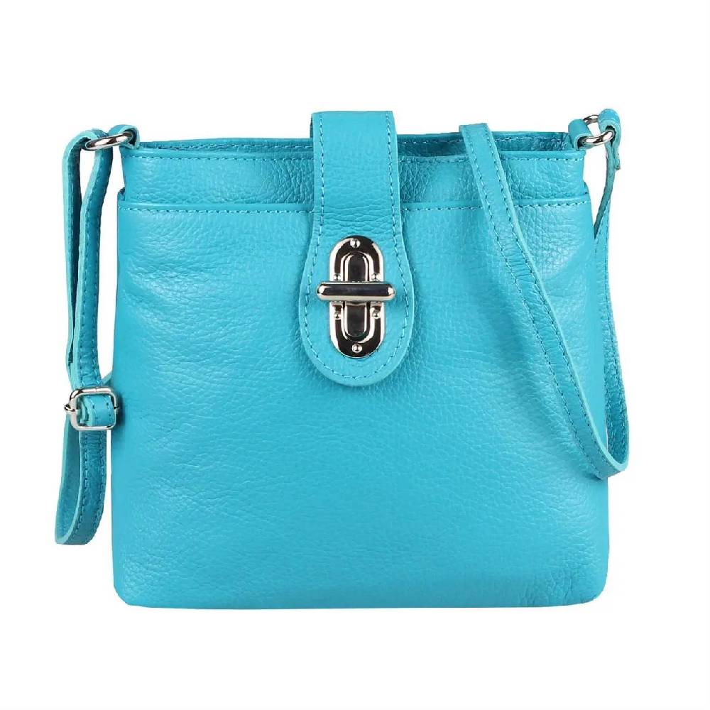 MADE IN ITALY LEDER TASCHE Schultertasche CrossOver Umhängetasche Crossbody Henkeltasche Damentasche Muttertagsangebot