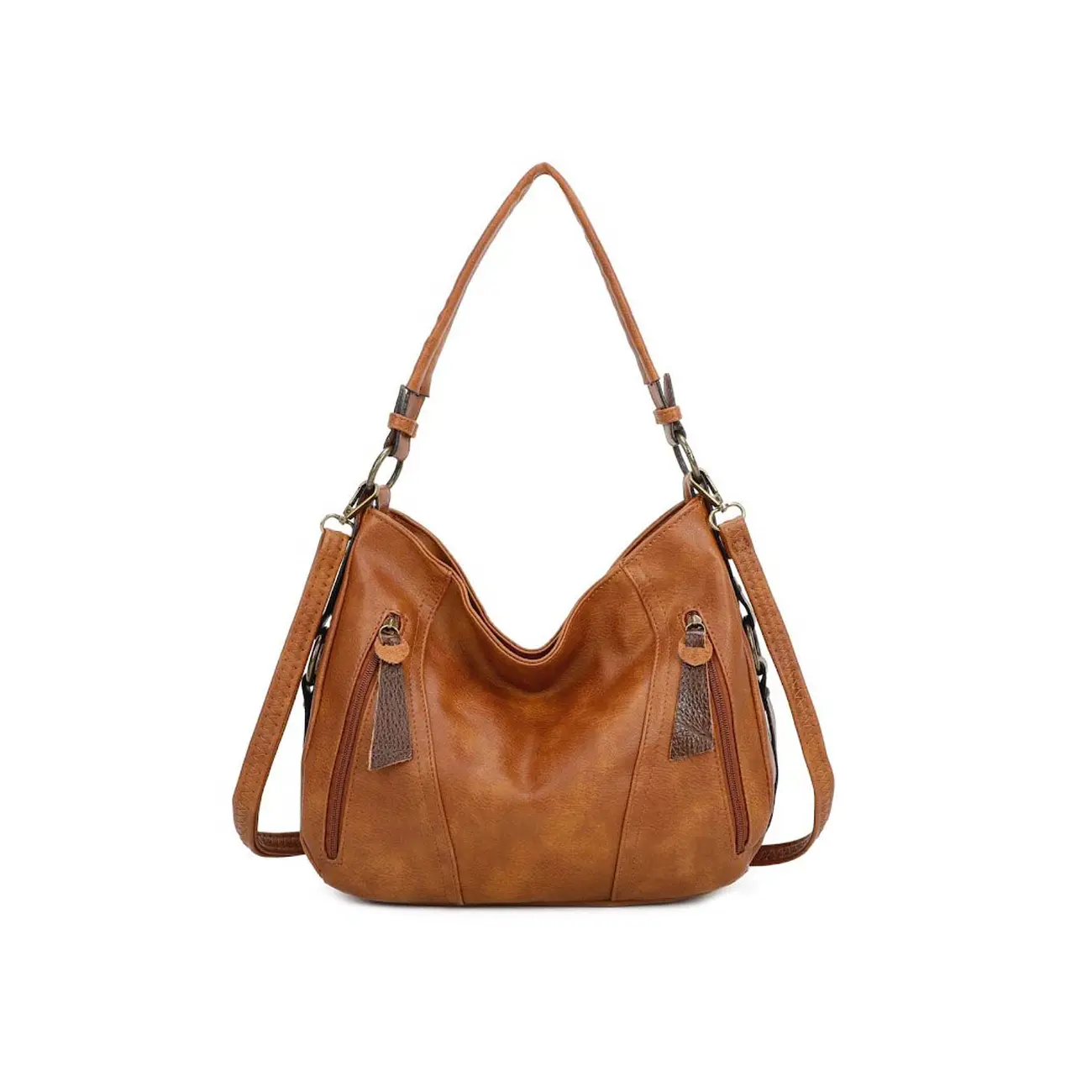 OBC Damen Tasche Shopper Hobo-Bag Schultertasche Leder Optik Umhängetasche Handtasche Crossover Reisetasche Beuteltasche Handtasche Lagerräumung