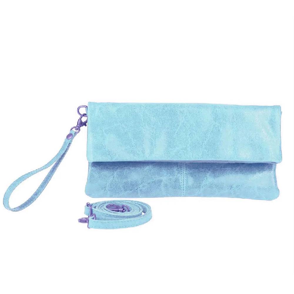 OBC Made in Italy Leder Damen Schultertasche Rindleder Vera Pelle Borsetta Tasche Clutch Schmucktasche Umhängetasche Große Rabatte