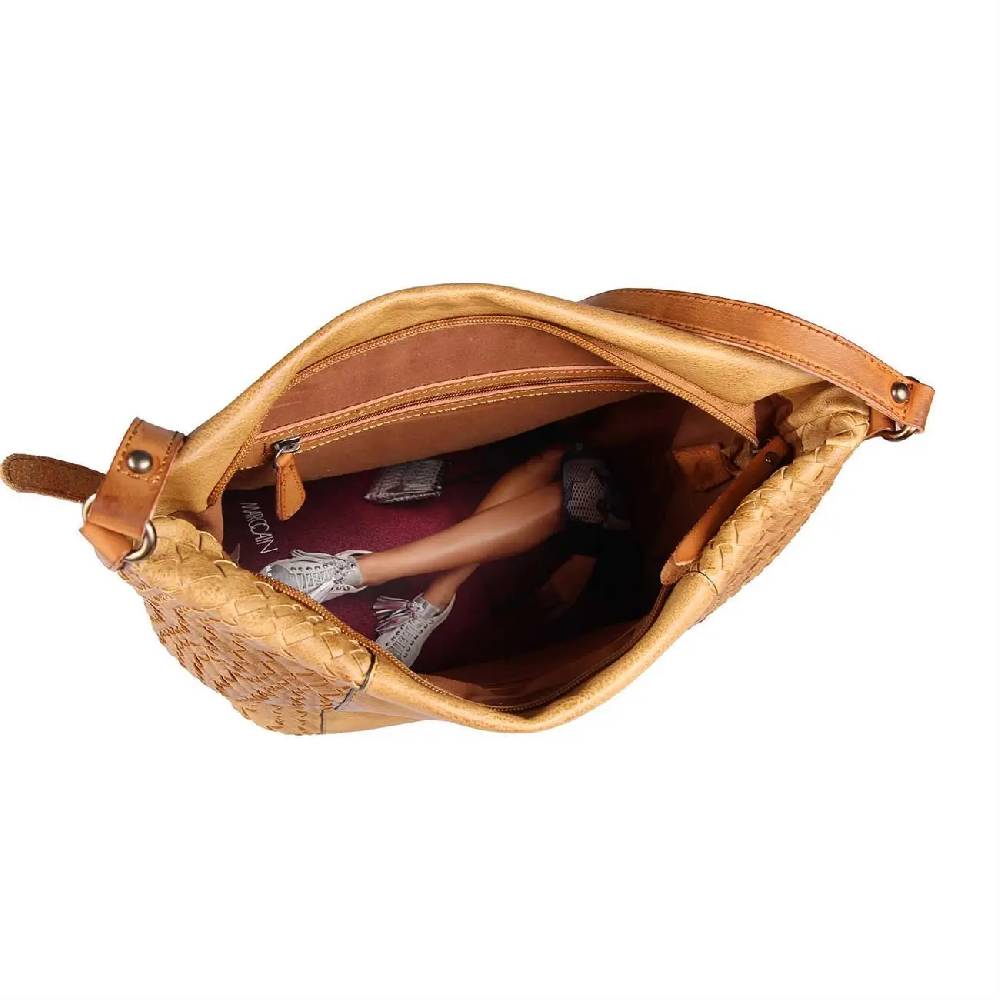 OBC DAMEN TASCHE SHOPPER Flechtoptik Ledertasche Hobo Bag Schultertasche Umhängetasche CrossOver CROSSBODY Henkeltasche Beuteltasche Räumungsverkauf