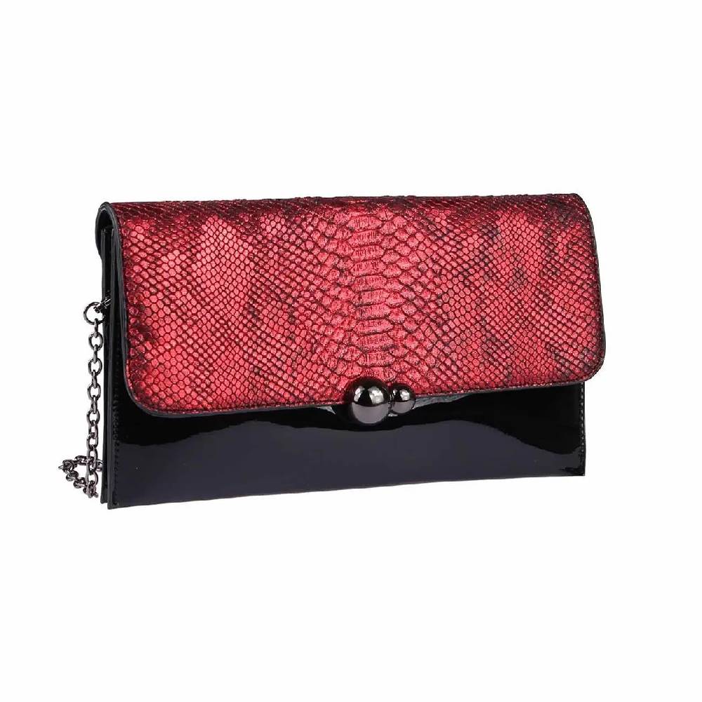 DAMEN ABENDTASCHE CLUTCH POCHETTE Umschlag-Tasche Reptilprägung Kettentasche Unterarmtasche Handtasche Schultertasche Umhängetasche Tägliche Deals
