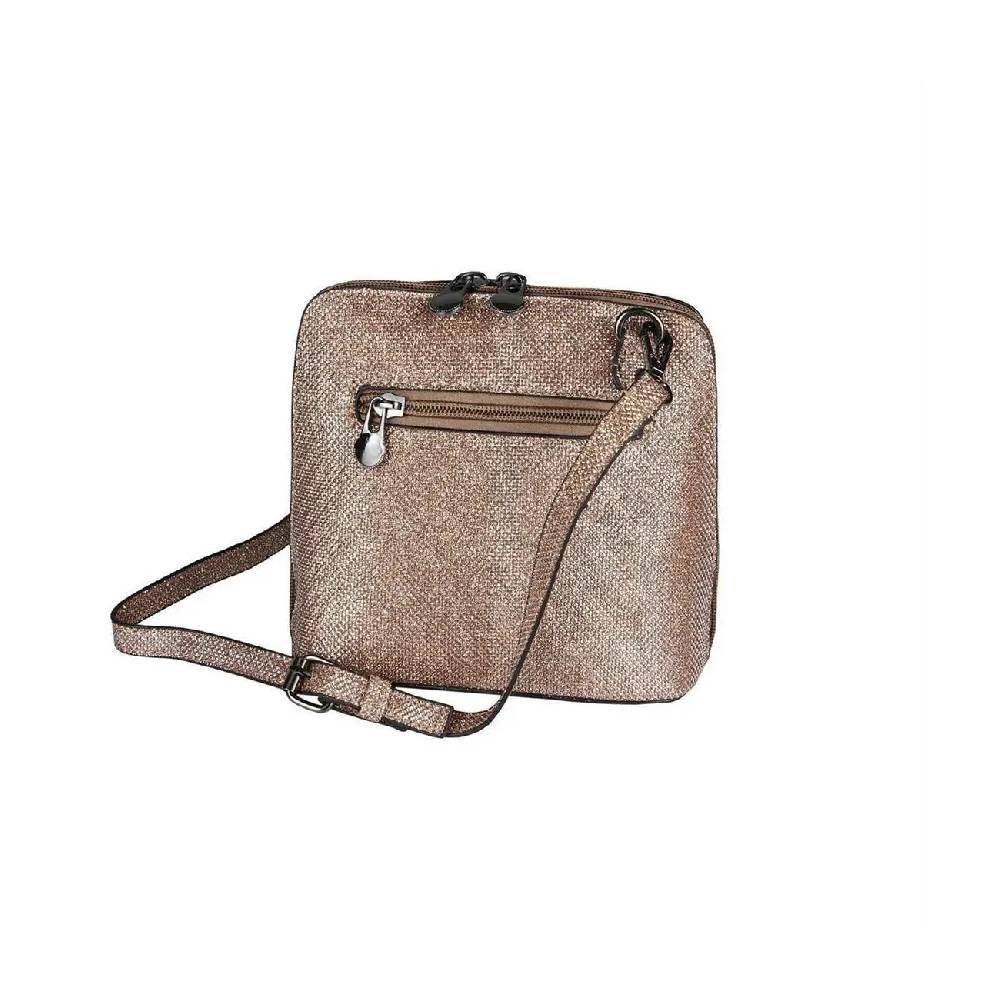 OBC DAMEN TASCHE Umhängetasche MINI CROSSOVER SILBER METALLIC Bag Handtasche Schultertasche Schmucktasche Disco Theatertasche Abendtasche Wochenangebot