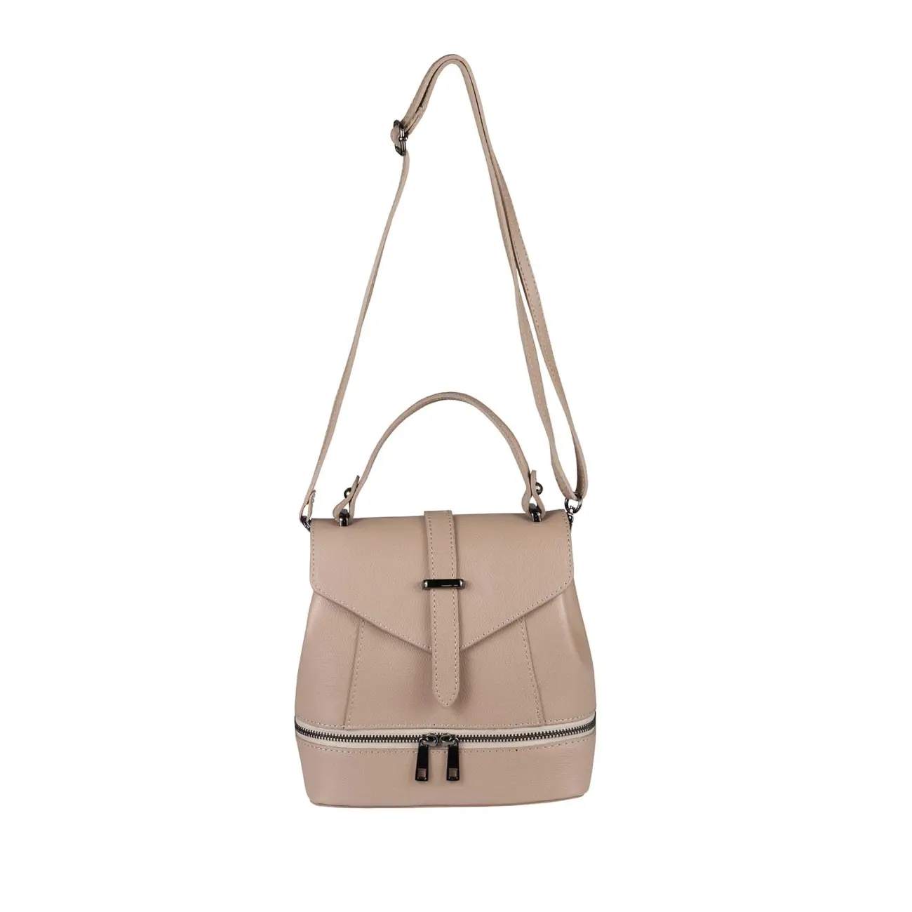 OBC MADE IN ITALY 2in1 DAMEN Echt LEDER TASCHE RUCKSACK Schultertasche Handtasche Umhängetasche Ledertasche Lederrucksack CrossOver Daypack Backpack JETZT KAUFEN
