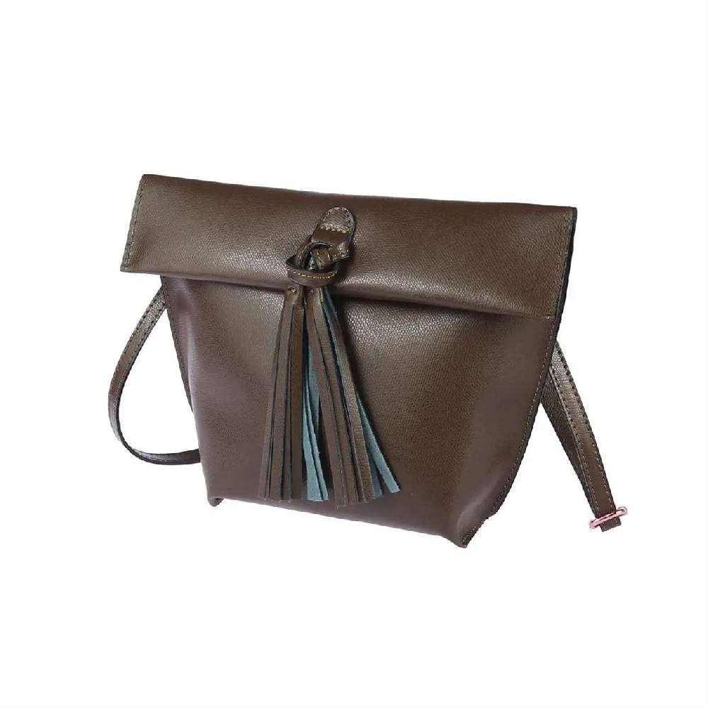 OBC Made in Italy Ledertasche Schultertasche Umhängetasche Borsetta Schmucktasche Handtasche Henkeltasche Fransentasche Bis zu 65% Rabatt