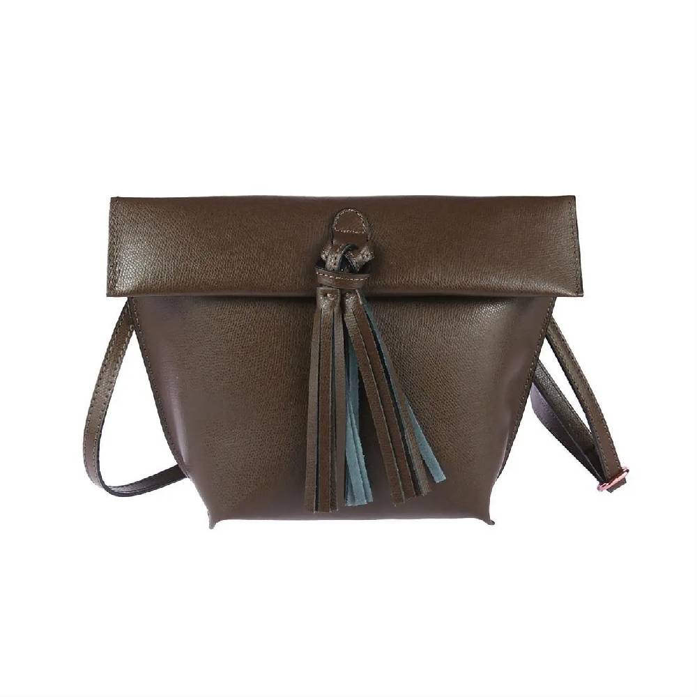 OBC Made in Italy Ledertasche Schultertasche Umhängetasche Borsetta Schmucktasche Handtasche Henkeltasche Fransentasche Bis zu 65% Rabatt