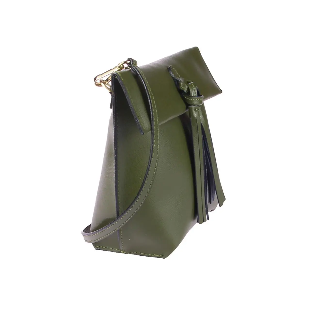 OBC Made in Italy Ledertasche Schultertasche Umhängetasche Borsetta Schmucktasche Handtasche Henkeltasche Fransentasche Bis zu 65% Rabatt