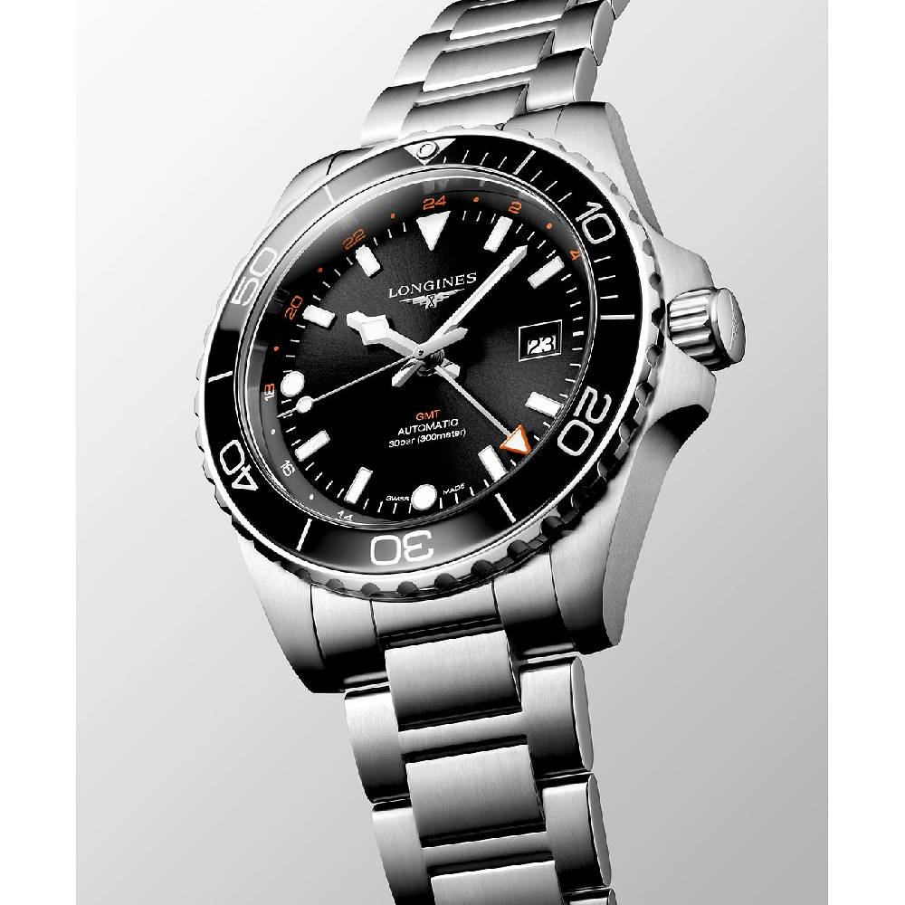 Longines Herrenuhr Hydroconquest GMT L38904566 Räumungsverkauf