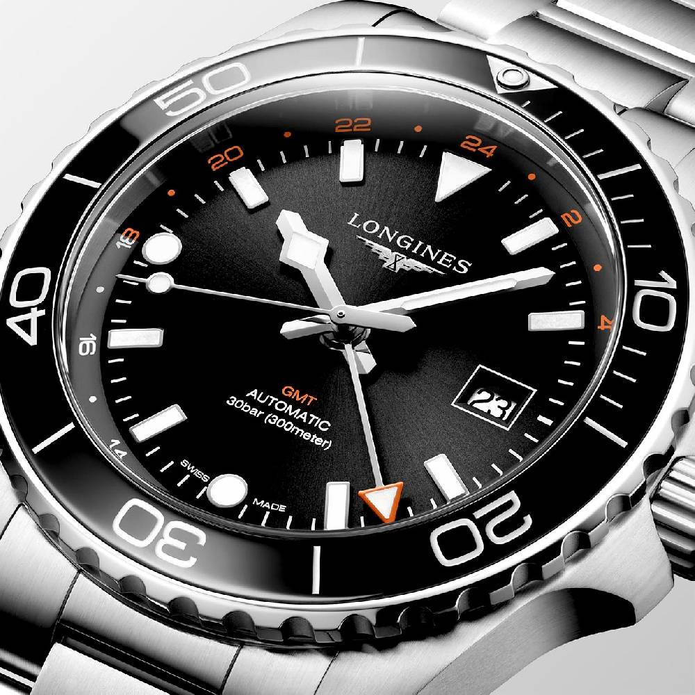 Longines Herrenuhr Hydroconquest GMT L38904566 Räumungsverkauf