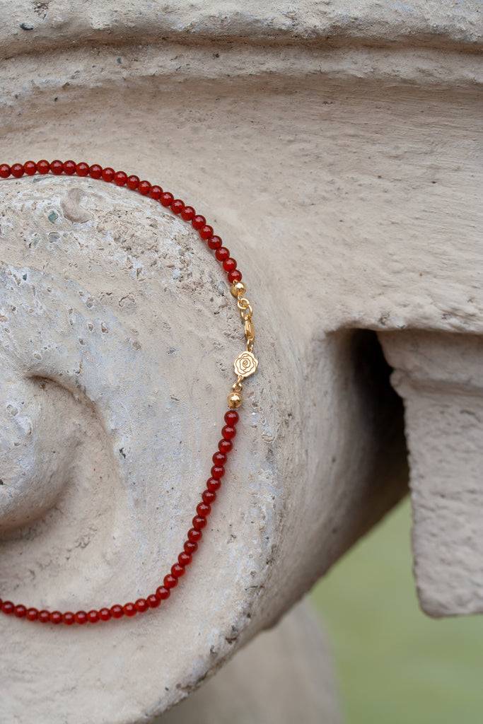 JUKSEREI ROSE CARNELIAN NECKLACE Nur für heute
