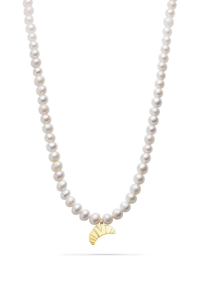 JUKSEREI CROISSANT PEARL NECKLACE Kostenloser Versand international
