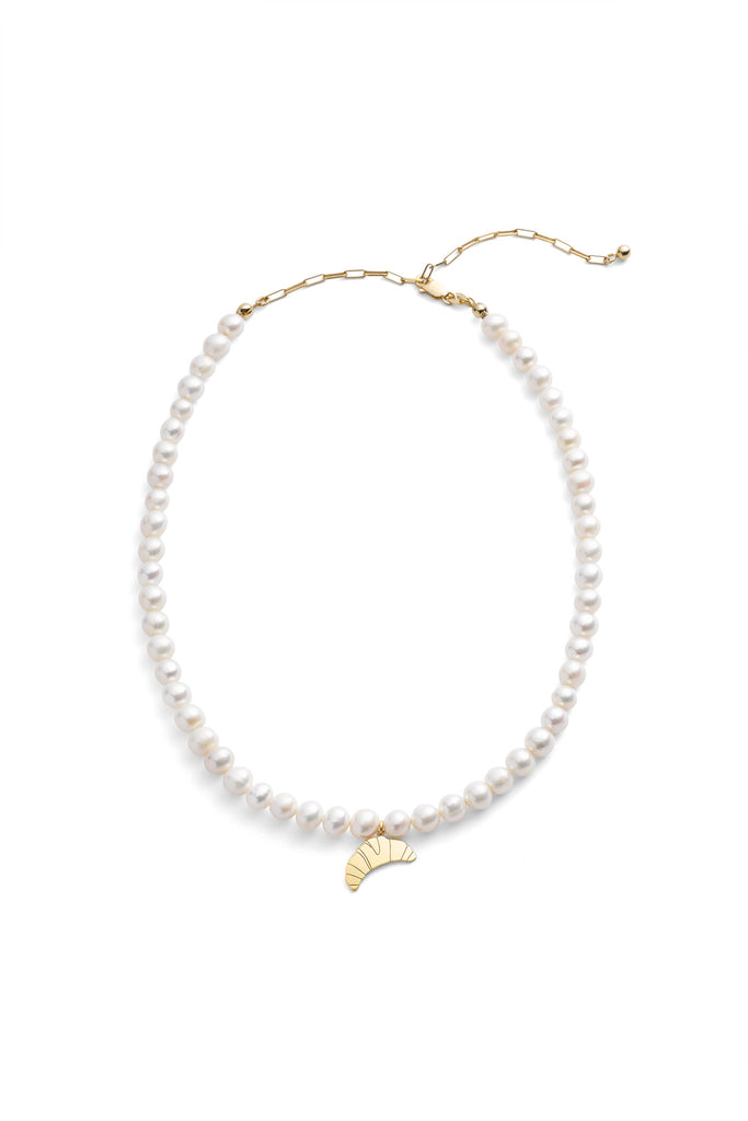 JUKSEREI CROISSANT PEARL NECKLACE Kostenloser Versand international