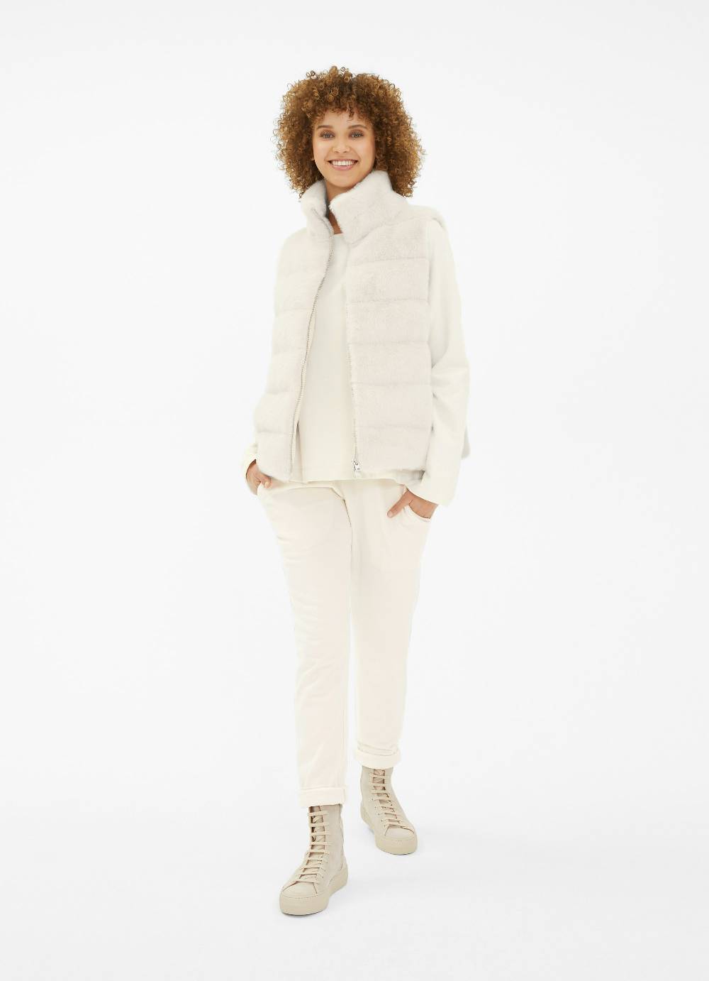 Juvia Faux Fur - Daunenweste Günstiger Verkauf