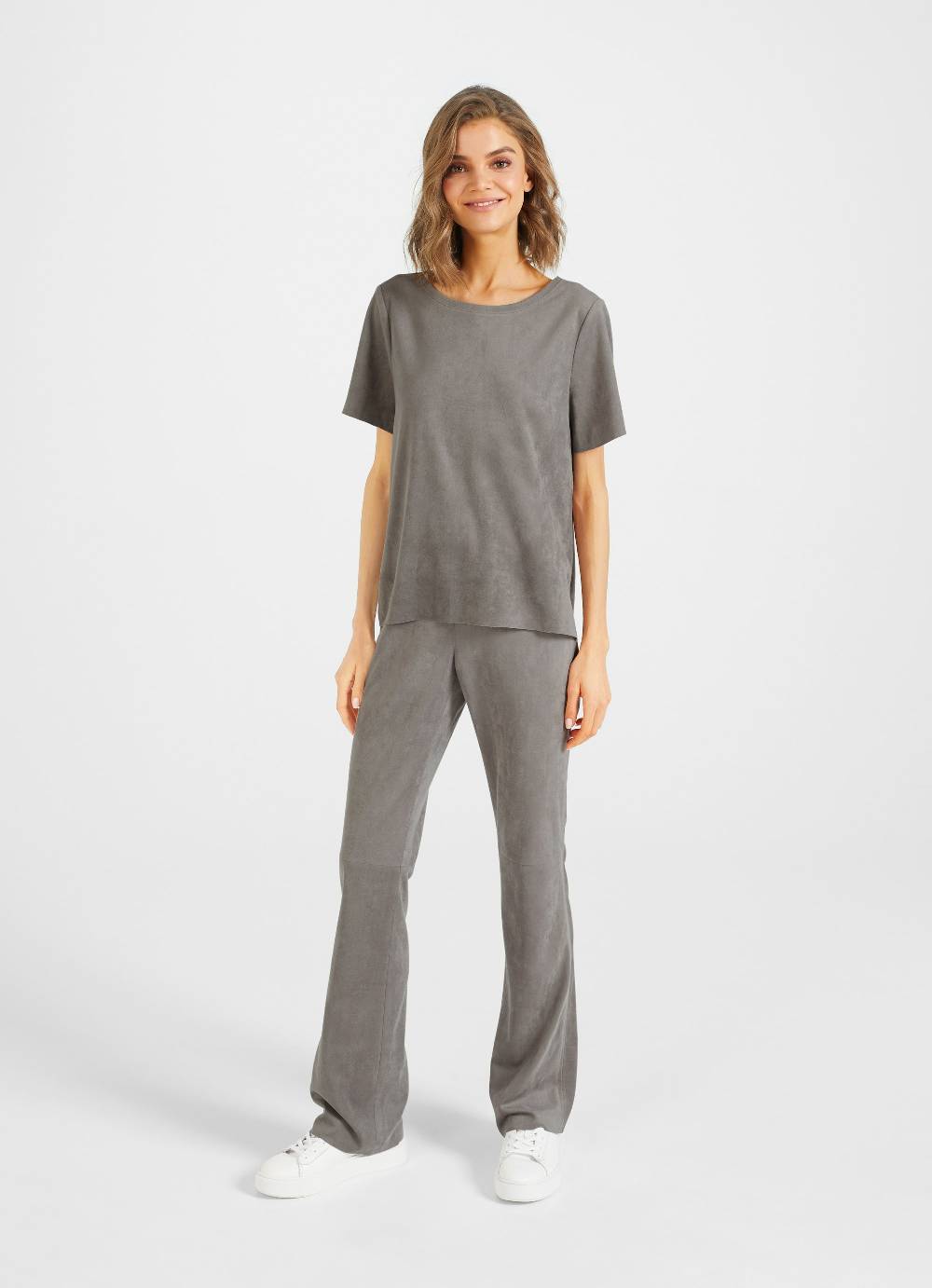 Juvia Tech Velours -Bootcut Hose Heißer Verkauf