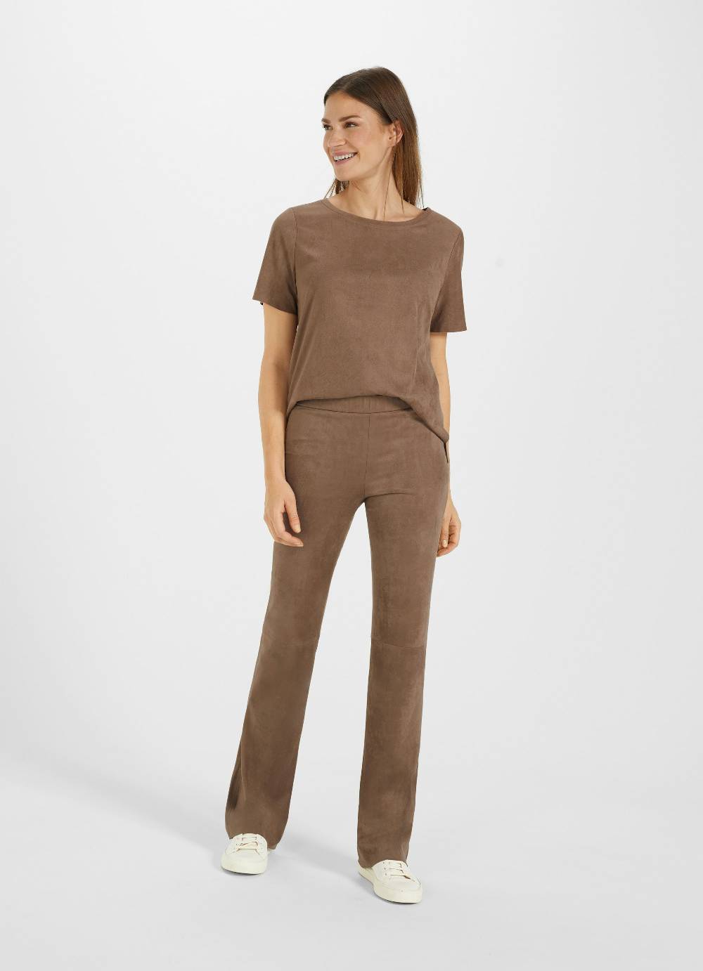 Juvia Tech Velours -Bootcut Hose Top Angebot