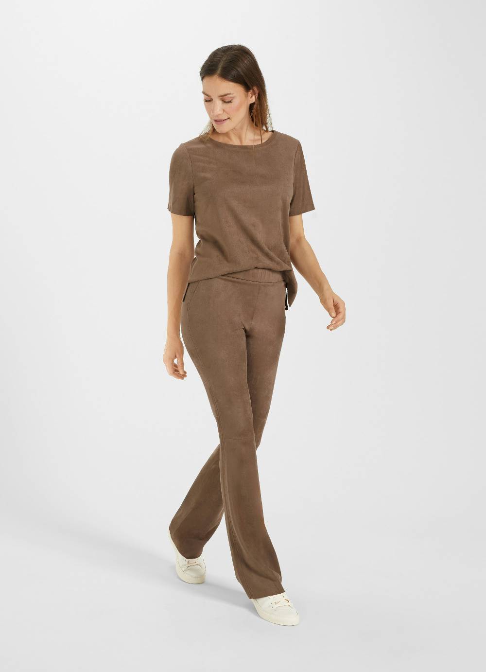 Juvia Tech Velours -Bootcut Hose Top Angebot