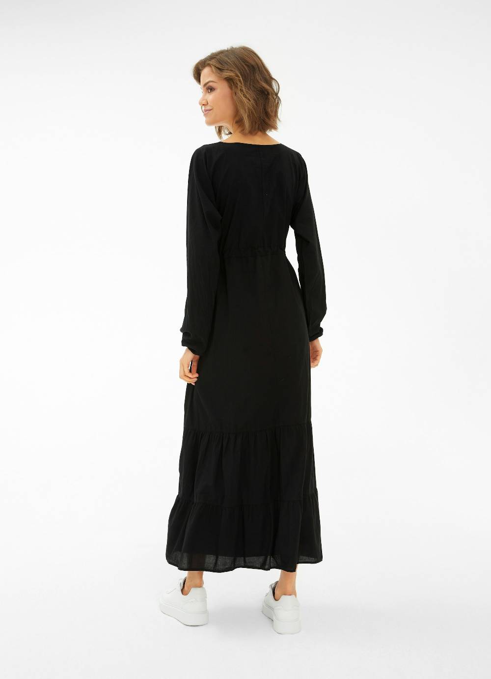Juvia Popeline - Maxi Kleid Preisnachlass