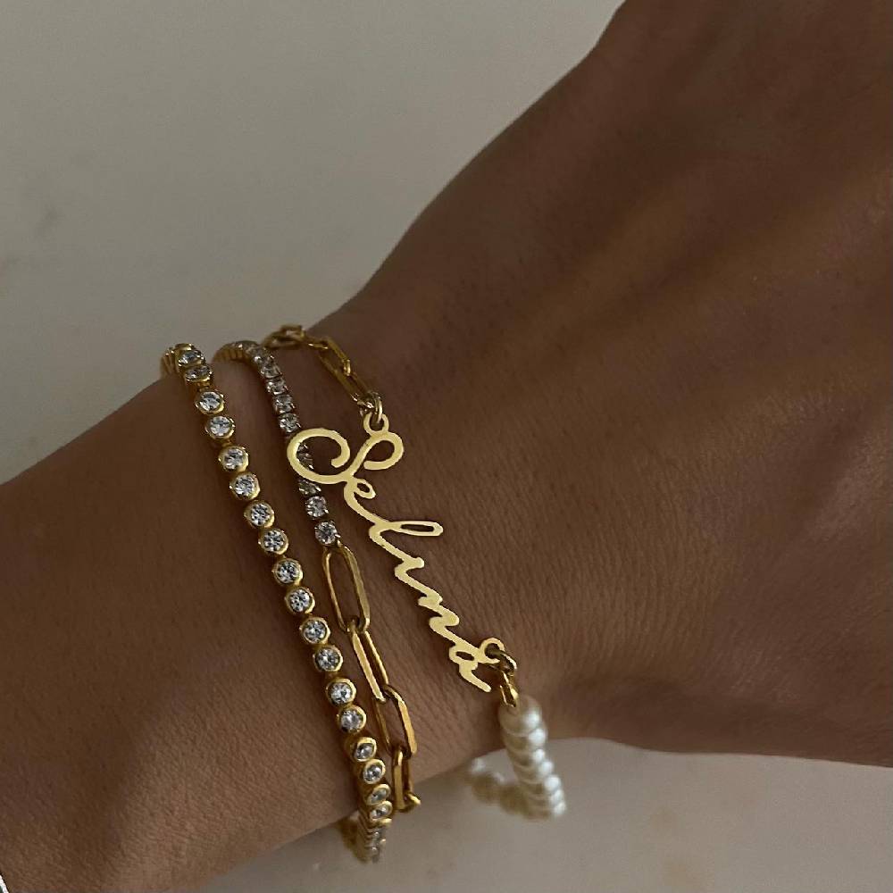 Kardelen Chic ID Armband - 925 SILBER Blitzangebot