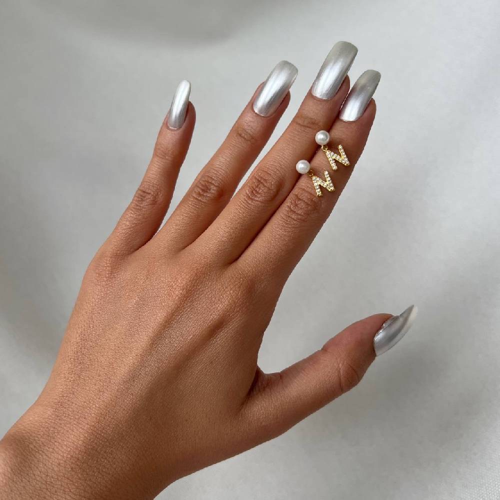 Kardelen PEARL INITIALEN OHRRING - 925 SILBER Tägliche Deals