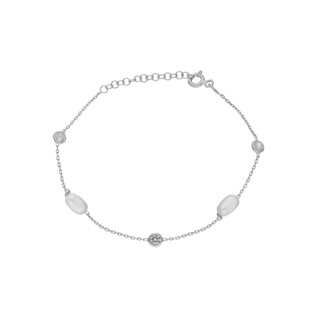 Kardelen Stein Armkette mit Perlen - 925 SILBER VIP-Rabatte