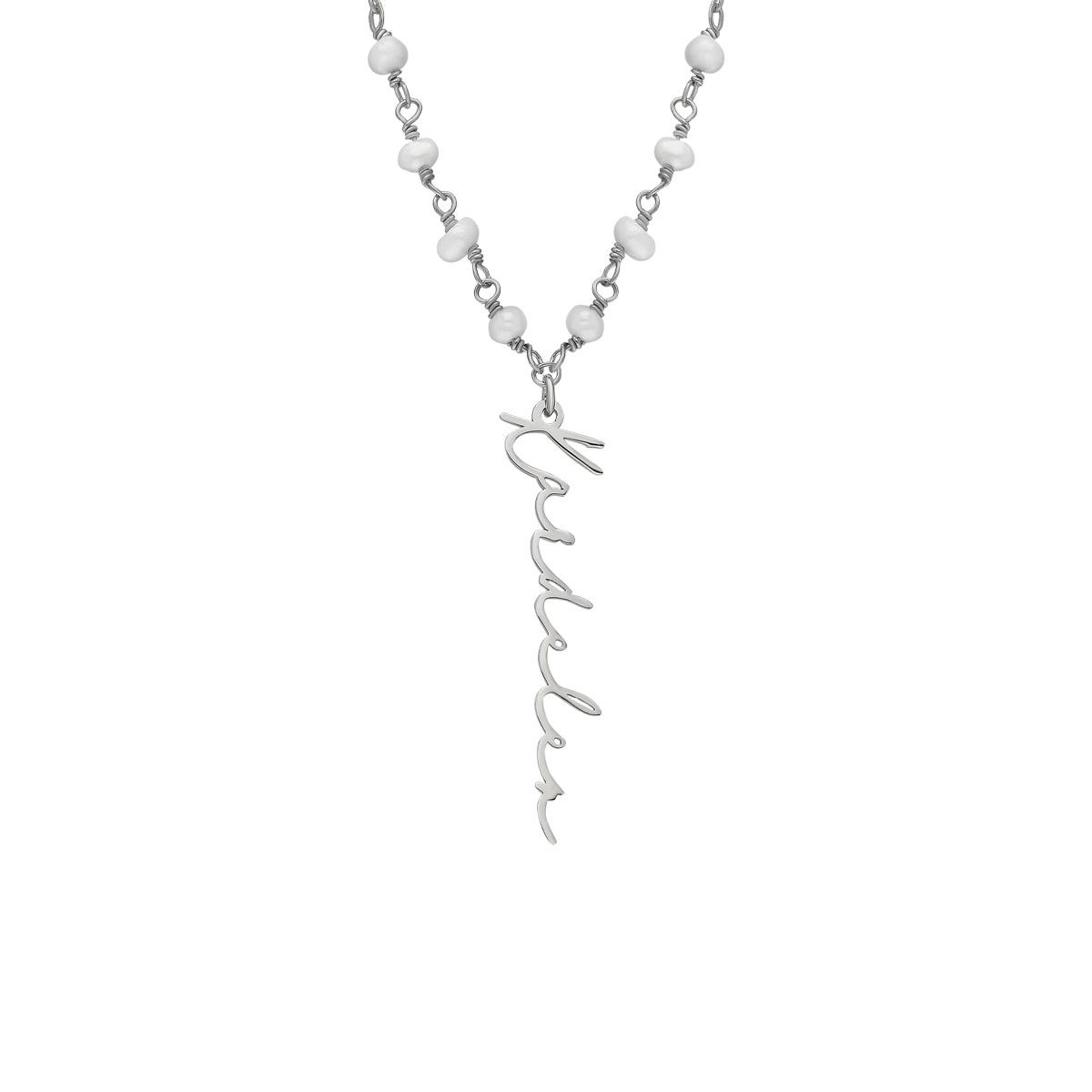 Kardelen Chain Design Pearl Halskette Basic Signature - 925 SILBER Letzte 3 Tage