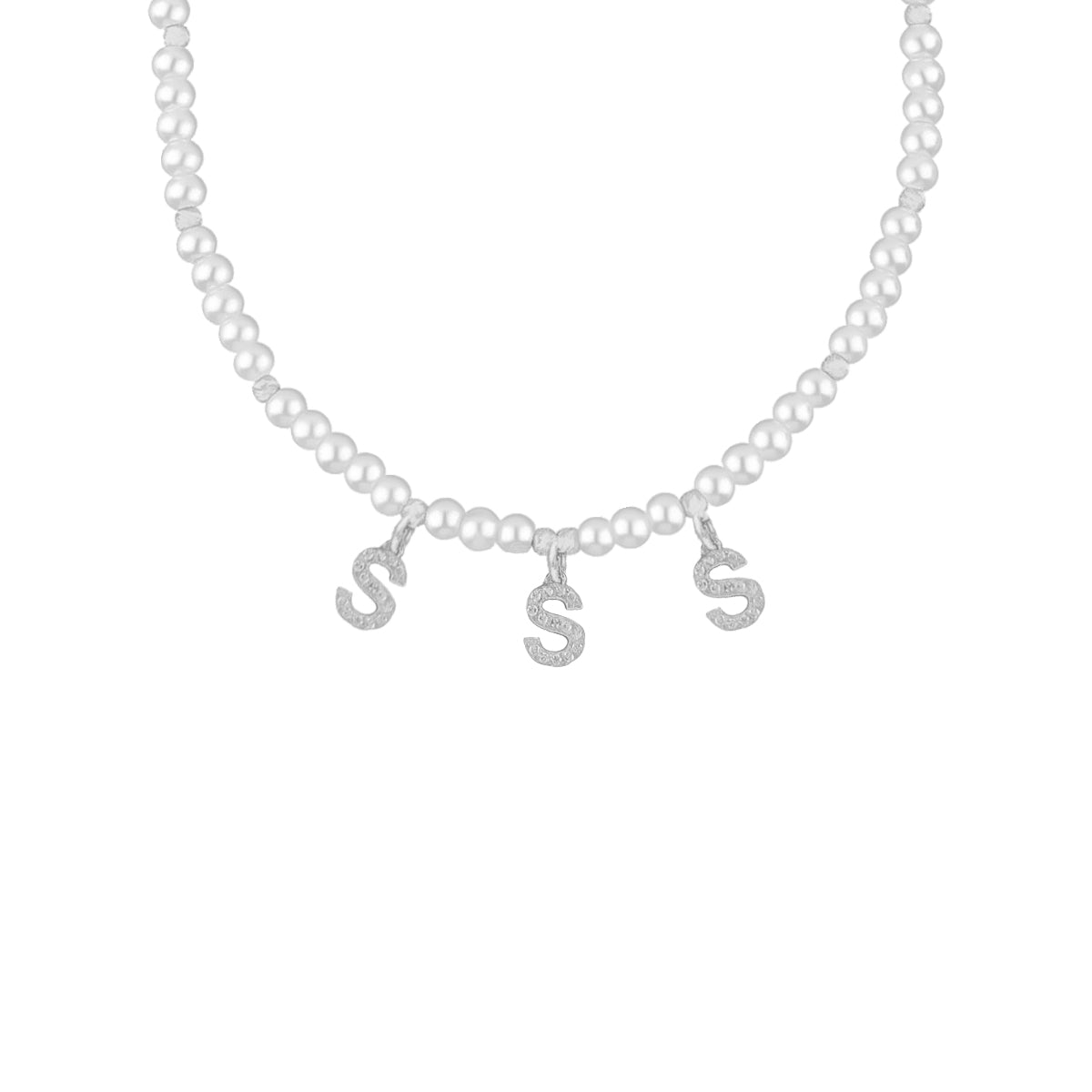 Kardelen Pearl Vibes Zirkonia Buchstaben Namenskette - 925 SILBER JETZT KAUFEN