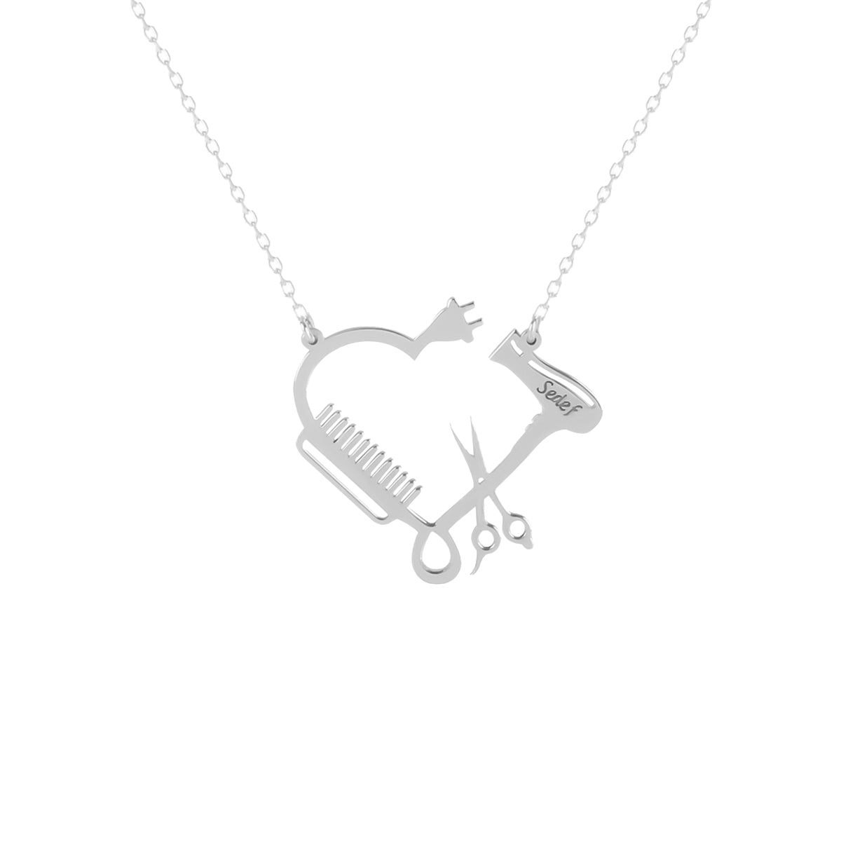 Kardelen Friseur Kette Gravur - 925 SILBER Bis zu 55% Rabatt